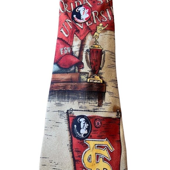 Eagles Wing Men Neck Tie 60" Florida State College Football Office College 80s - Picture 3 of 8